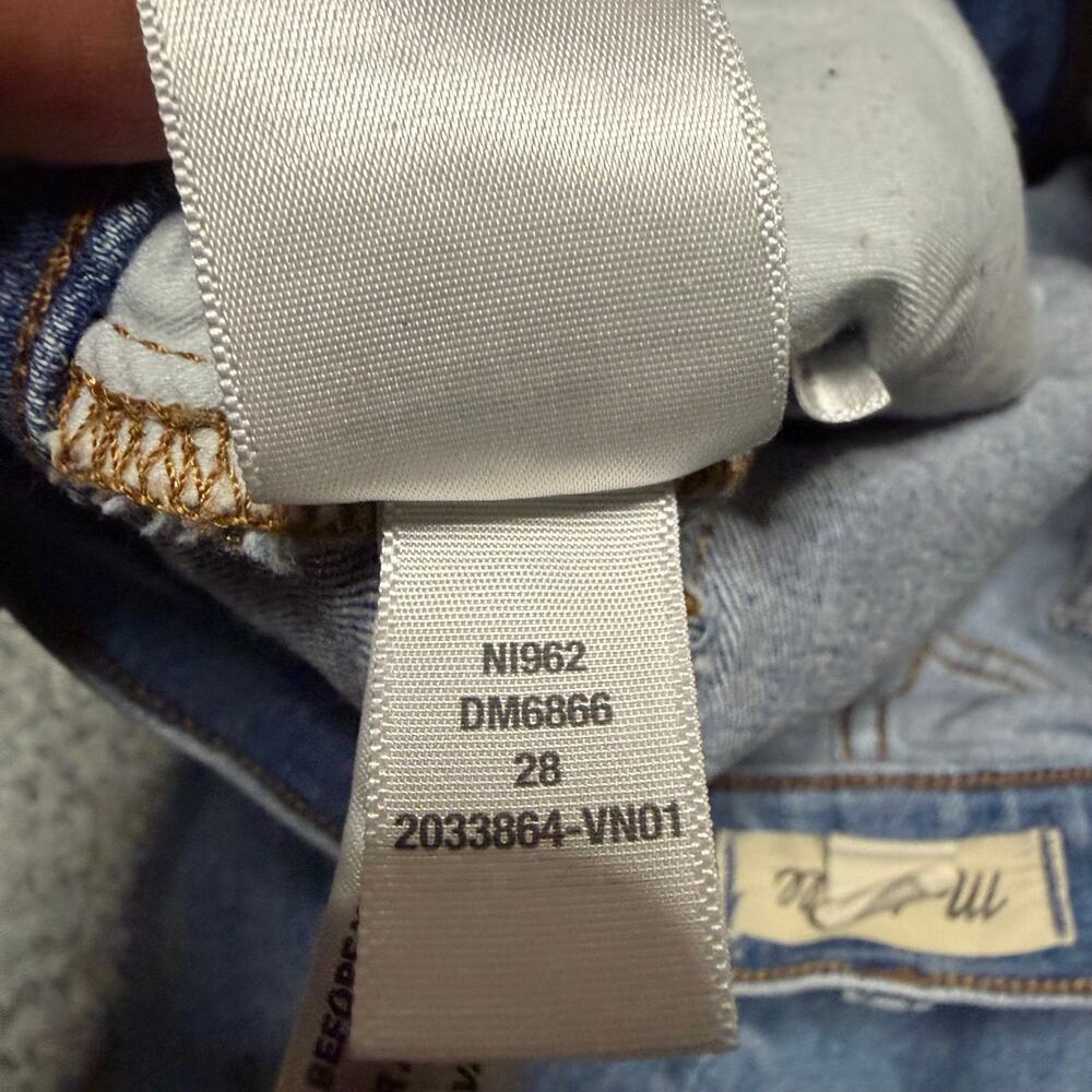Madewell Jeans Womens 28 (31x27) Mid Rise Kick Out Blue Denim - Picture 7 of 11